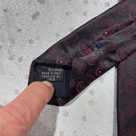Canali Men’s Paisley Tie - Picture 4 of 7